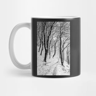 Winter Trees in Mist and Snow Mug